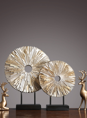 美式家居饰品鹿摆件客厅玄关电视柜酒柜装饰品现代软装轻奢工艺品