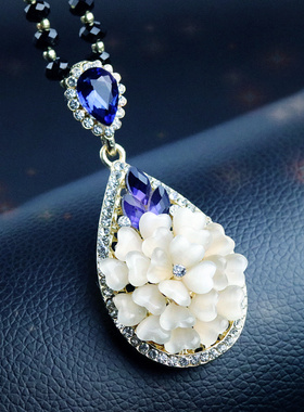 毛衣链长款百搭秋冬大气高档女挂饰挂件饰品装饰衣服配饰水晶项链