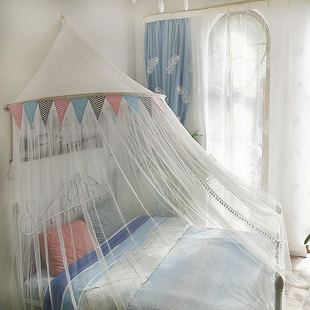 蚊帐吊顶圆顶公主落地式新款宫廷免安装1.5/1.8m1T.2米床双人家用