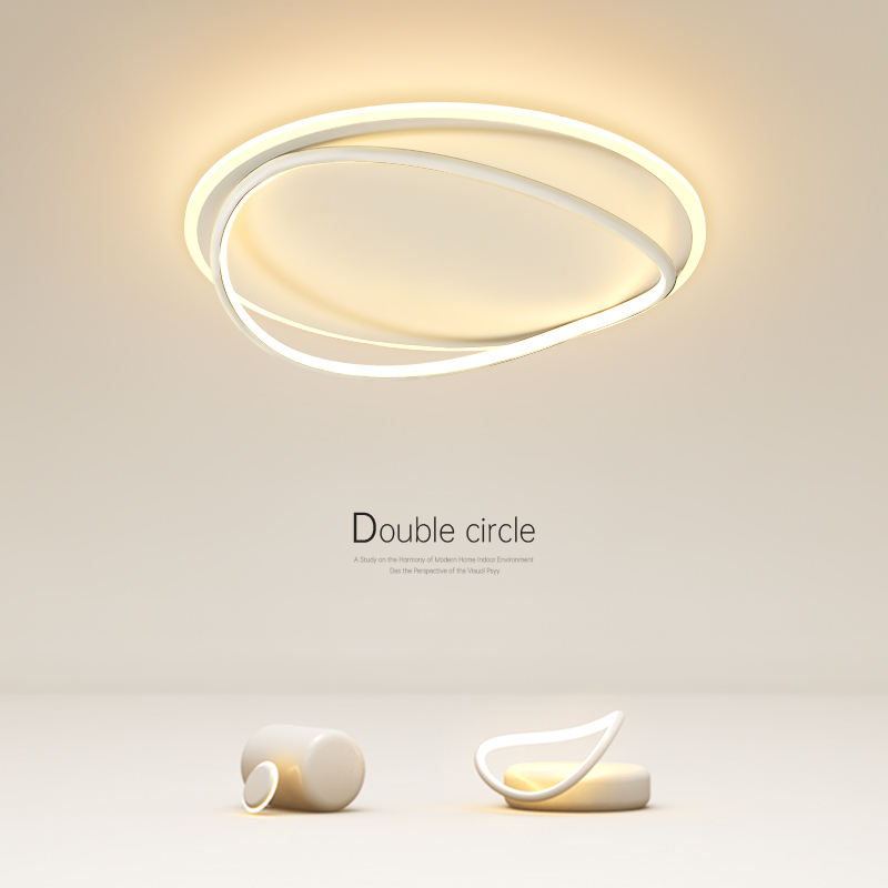 创意卧室灯简约现代小客厅灯北欧轻奢led吸顶灯餐厅书房房间灯具