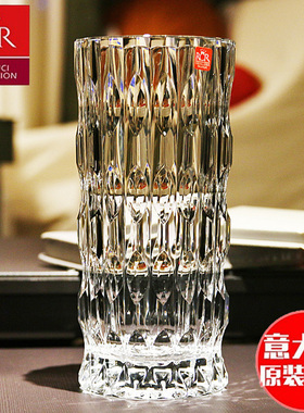 意大利RCdR进口欧式现代时尚水晶玻璃花瓶富贵竹简约百合花器摆件