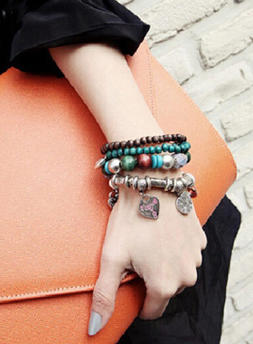 日韩复古四件套手环甜美手链女韩版多层民族风手串学生饰品潮手饰