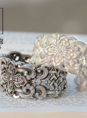 银手镯手工纯银个性镯子民族风男女款情人节礼物送女友送妈妈蒙客