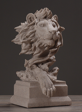 现简约雕塑摆件动物艺术品 家居饰品客厅软装