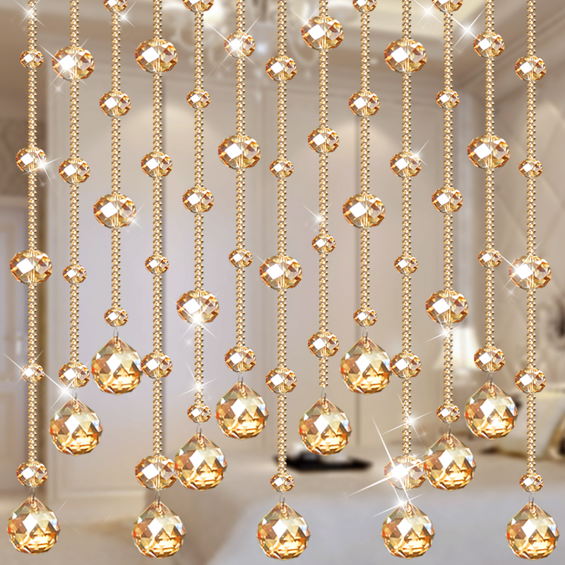 珠帘隔断帘子家用客厅玄关卧室卫生间门帘欧式装饰挂帘珠链