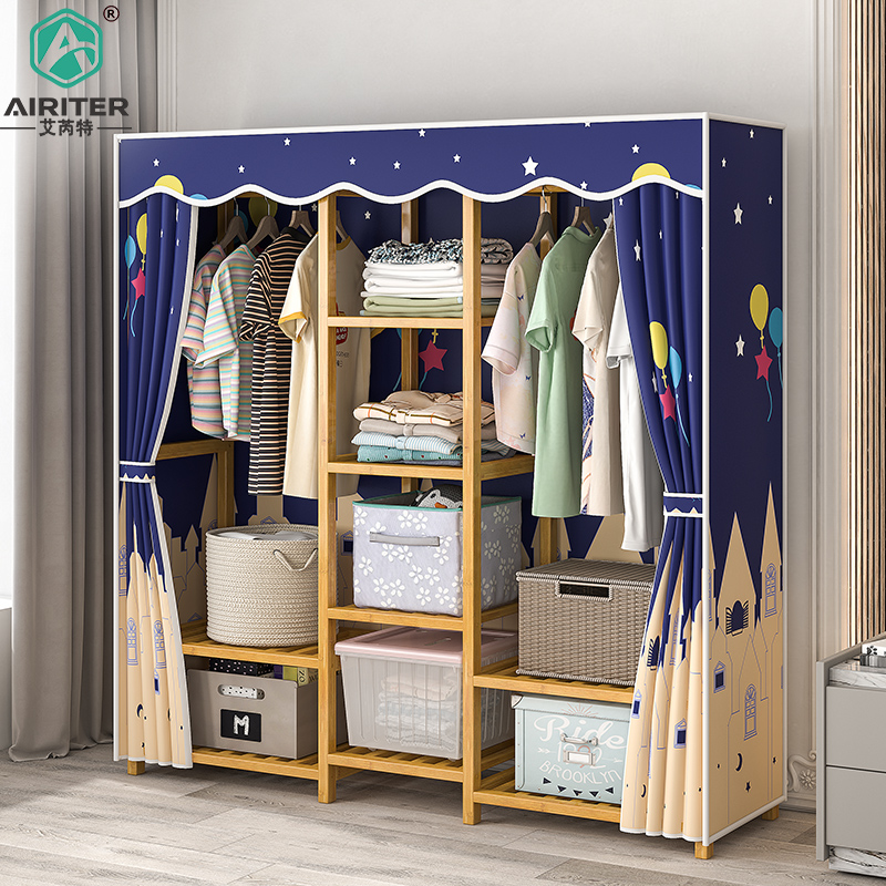 衣柜简约现经济型实木家用卧室收纳柜子出租房用女生简易大衣橱