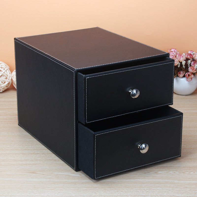 办公室桌面收纳柜盒 文件式料柜子 多层简易创意抽屉资整理储物箱