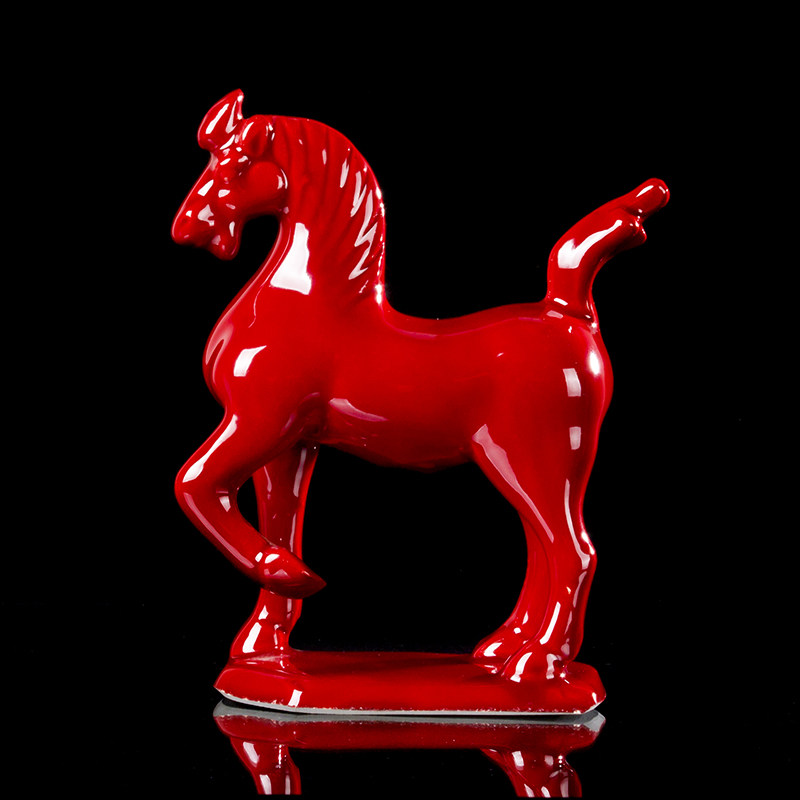 唐马 陶瓷小红马 摆件 家居装饰品马到成功 招财马,家居饰品,装饰摆件,淘宝优惠券,粉丝福利购,淘宝优惠卷