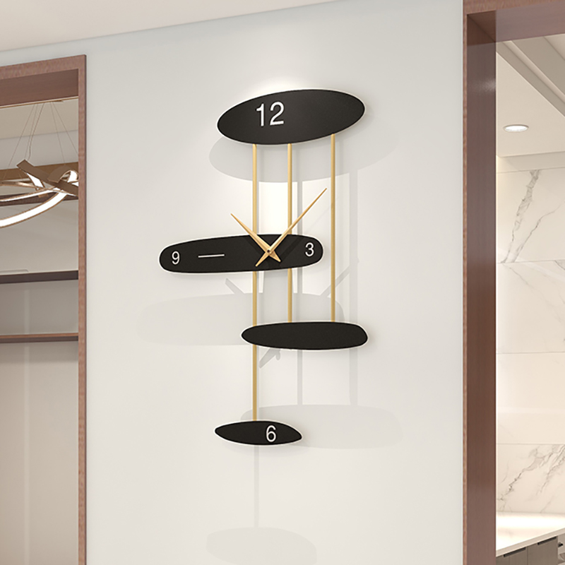 挂钟客厅现代轻奢极简装饰挂墙挂表网红时尚创意家用简约大气钟表