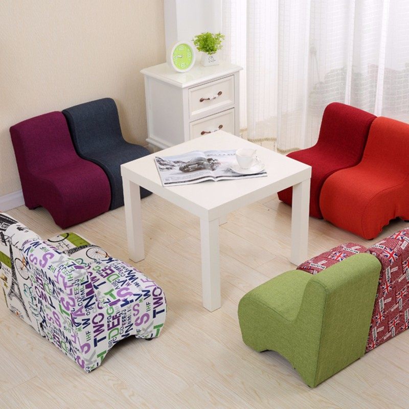 儿童迷你小沙发可拆洗宝宝椅子换鞋凳带靠背时尚现代布艺凳幼儿园,住宅家具,儿童凳,淘宝优惠券,粉丝福利购,淘宝优惠卷