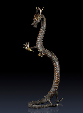 龙摆件立龙装饰品站龙家居饰品摆件铜生肖龙饰品