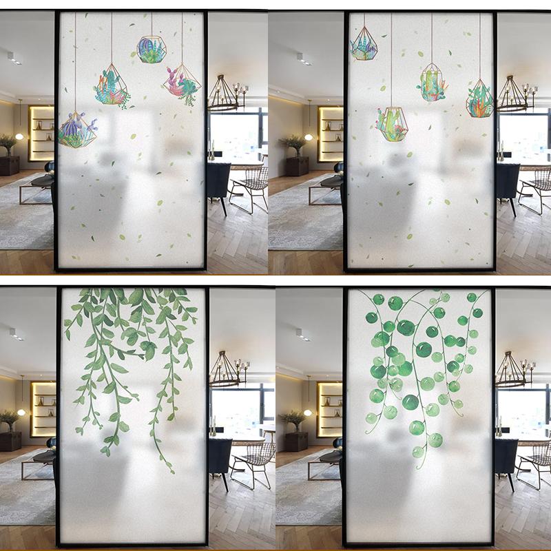 厨房窗户磨砂玻璃贴膜卫生间浴室透光不透明遮光静电磨砂贴纸免胶