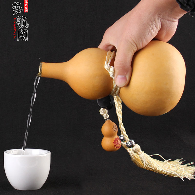 天然葫芦酒葫芦开口葫芦装酒水空心葫芦挂件大号防渗蜂蜡酒壶摆件,家居饰品,装饰摆件,淘宝优惠券,粉丝福利购,淘宝优惠卷