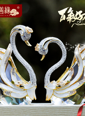 七夕摆件客厅卧室装饰品新婚结婚礼物送新人高档实用