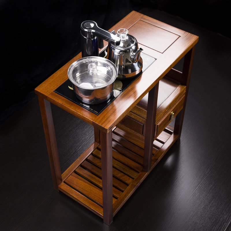 汇享茶水柜茶桌边柜电茶炉支架多功能茶台茶盘可移动小号功夫茶具