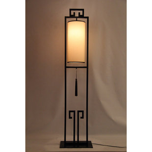 落地灯客餐简厅约书房卧室别饰灯墅酒店铁布艺灯具 现新中式