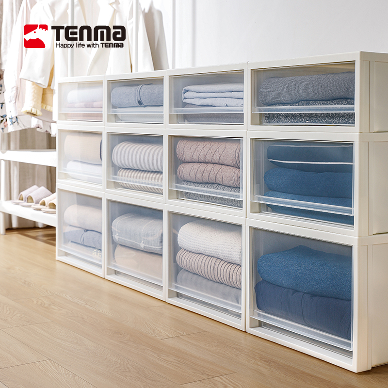 ena株式会社抽屉式收纳箱衣柜收纳盒床底整理箱