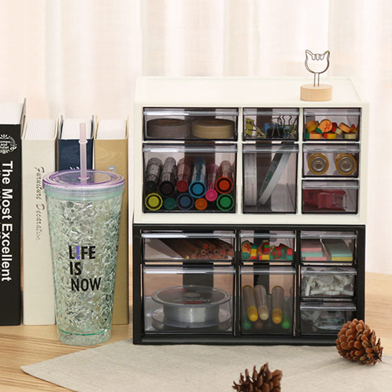 抽屉式桌面收纳盒品整理盒办公桌文具储物盒小收纳箱,收纳整理,桌面收纳盒,淘宝优惠券,粉丝福利购,淘宝优惠卷