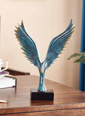 装饰品欧式大鹏展翅装饰摆件创意家居客厅电视柜摆设乔迁礼物