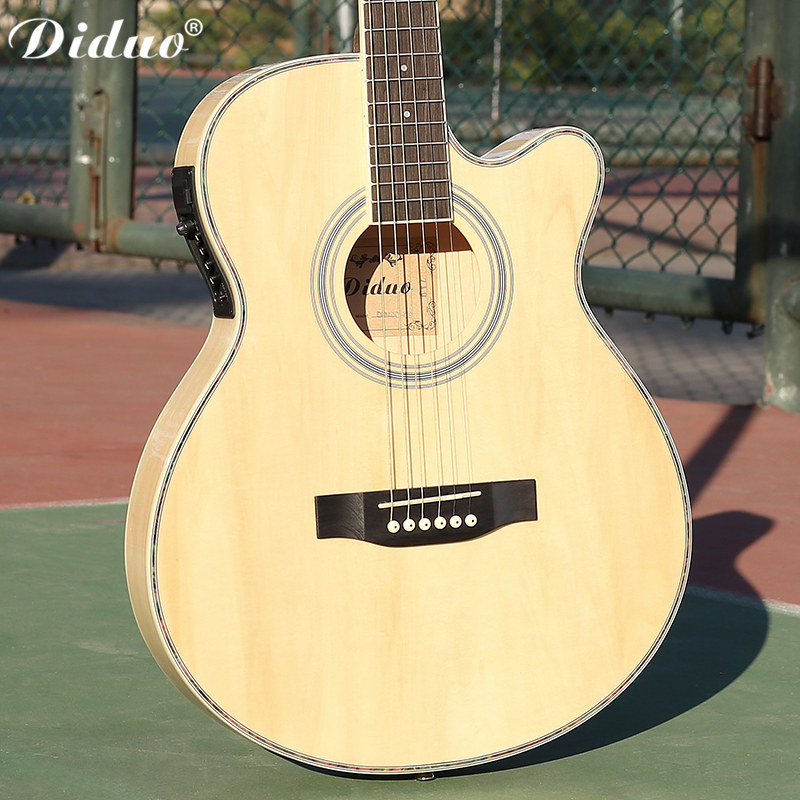 蒂朵薄桶吉他40寸电箱吉他初学者入门木吉他男女生练习琴民谣包邮