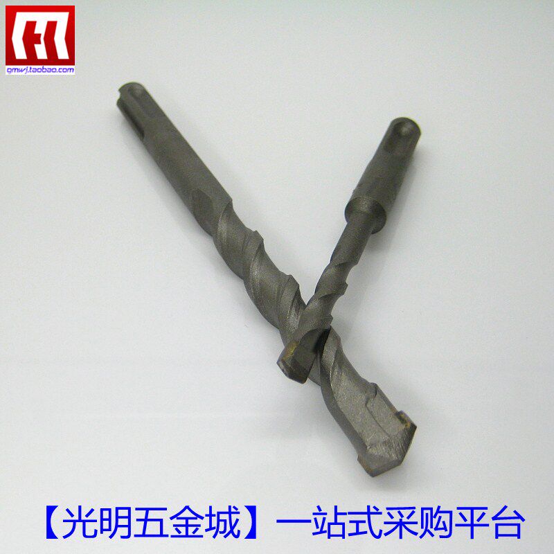 油压钻头打墙打地板钻头冲击钻咀圆头四坑6-8-10-12-14-16-20MM