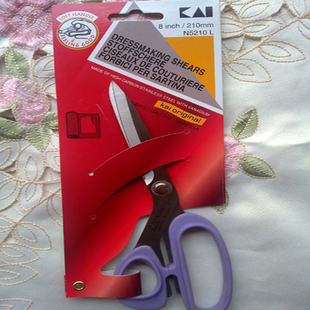 KAI左手剪刀布样剪刀/8英寸裁缝剪左撇子剪刀