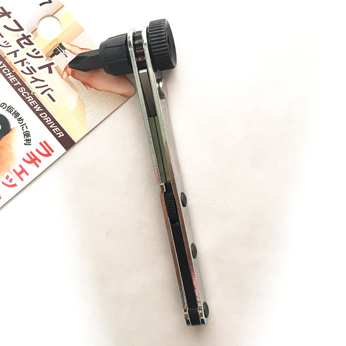 日本进口新龟SUNFLAG棘轮扳手 一/十字内六角螺丝刀 超薄换头起子