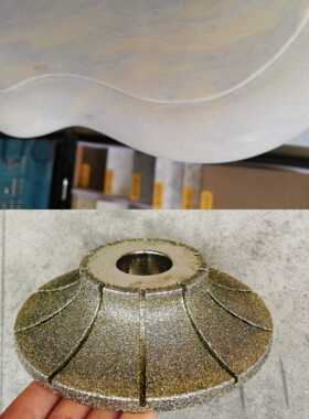 石材金刚石磨轮电镀磨头台面边线条磨轮石英石造型轮欧式边线条轮