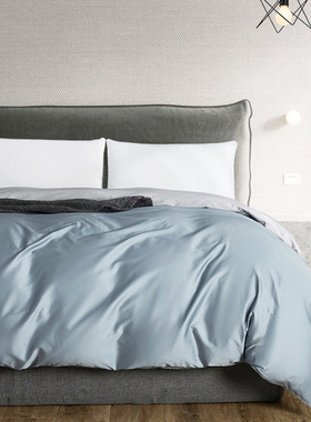60支长绒棉全棉贡缎被套250x230x229x203/150x200/215单被罩素色
