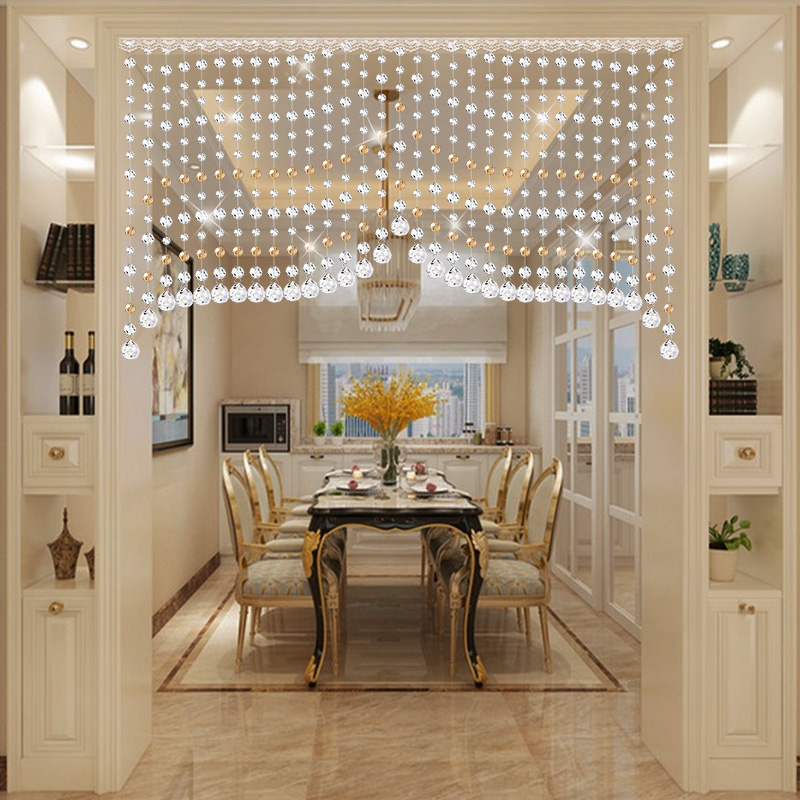 水晶门帘珠帘隔断帘子卫生间客厅B餐厅玄关过道卧室家用装饰挂帘