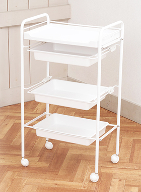 不锈钢小推车置物架美容仪器推w车推车美容美容院小推车推车28347