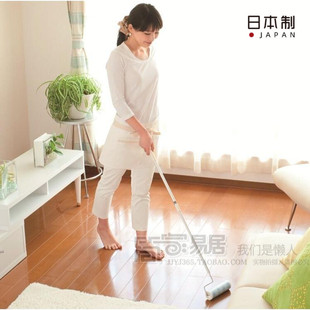 粘尘滚扫把 粘毛滚刷 日本进口NITOMS长柄r地板粘毛器 毛发除尘滚