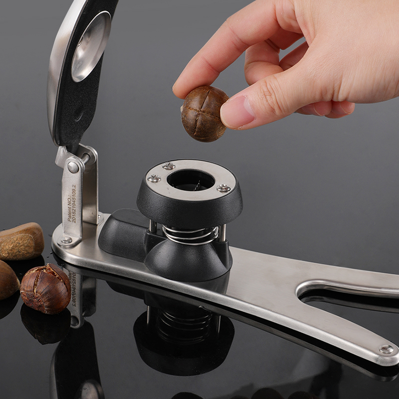 板栗开口器剥栗子器家用不锈钢开栗子刀去皮开壳器板栗核桃夹子