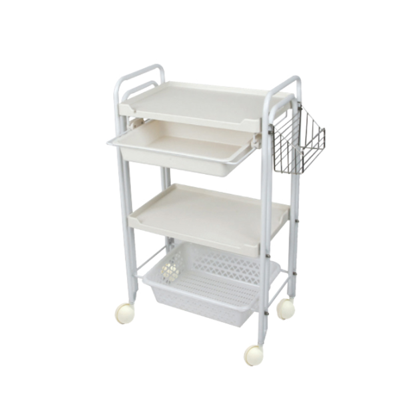 小推车置物架美容院移动推车仪器推车推车置物架T不锈钢美容车三