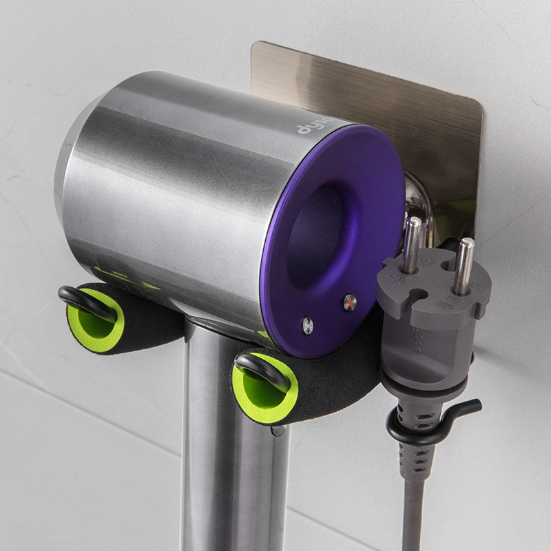 戴森吹风机置物架卫生间免打孔壁挂电吹风机挂架浴室风筒收纳架子