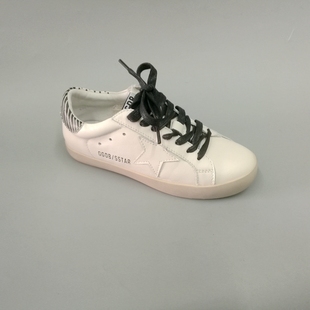 牛皮休闲女单鞋 撤柜处理折扣真皮女鞋 潮鞋 时尚 可卡依 2018秋新款