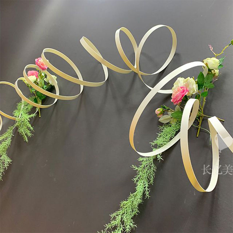 婚庆道具软装造型条花艺设计飘带舞台装饰吊顶PVC可弯Z曲硬质彩条