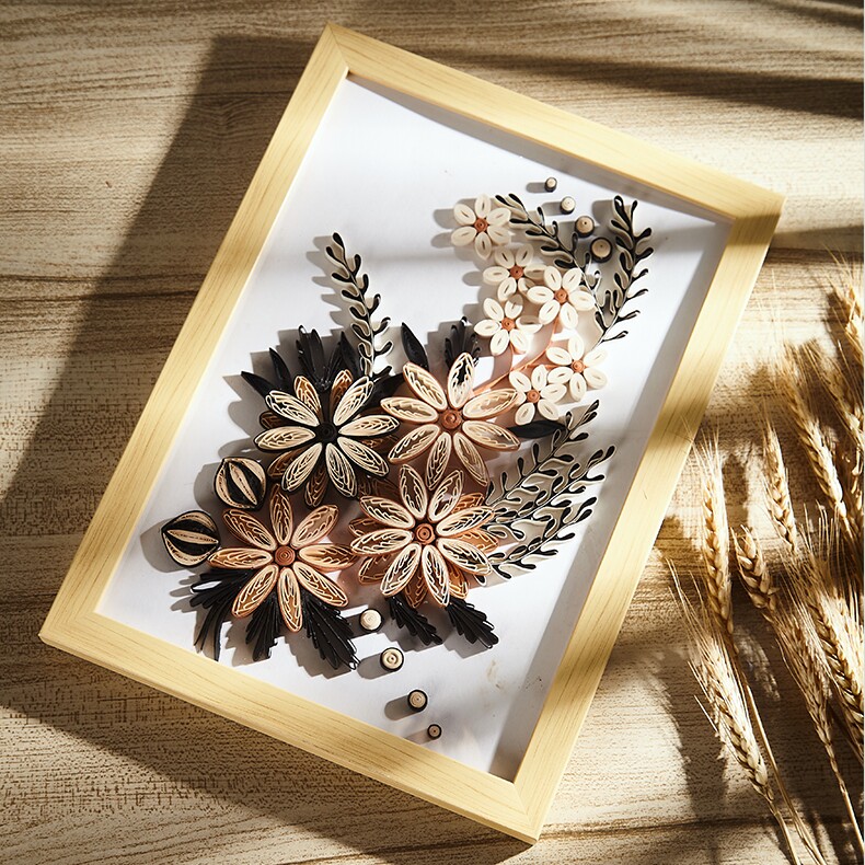 衍纸画材料包幼儿园小学生手工diy衍纸贺卡书签送老师教师节礼物