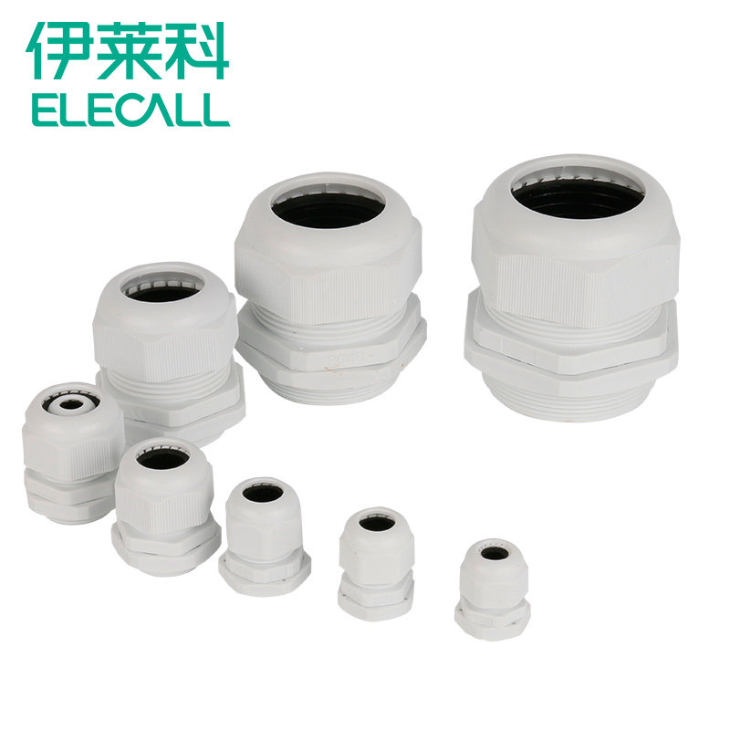 伊莱科电缆防水接头螺旋电缆固定头尼龙PP材质接头M16*1.5多规格,五金/工具,管接头,淘宝优惠券,粉丝福利购,淘宝优惠卷