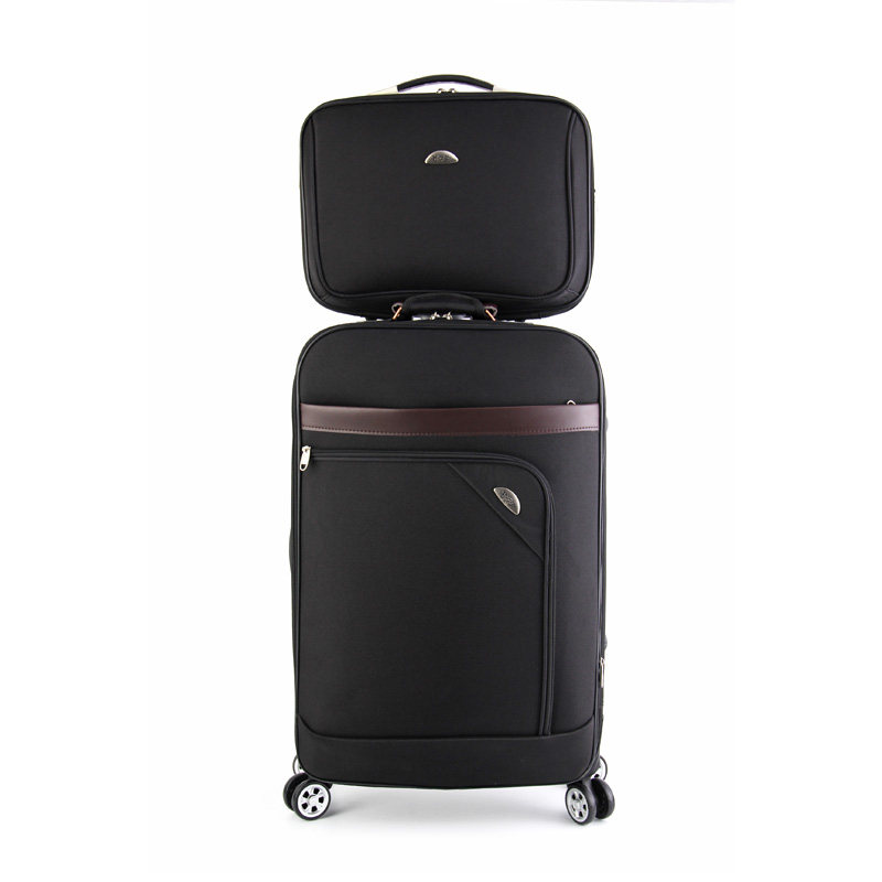 拉杆箱子母万向轮帆布软箱登机旅行箱密码行李箱包男女20/24/28寸