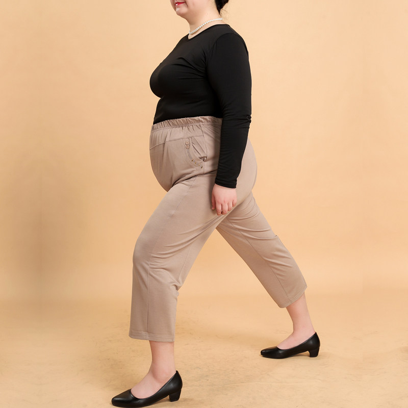 200斤加肥加大码裤子中老年女装胖妈妈特大号奶奶夏季弹力休闲裤,女装/女士精品,休闲裤,淘宝优惠券,粉丝福利购,淘宝优惠卷