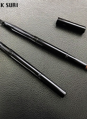 眼影刷便携一支双头带盖圆头软毛伸缩式眉刷两头用眉粉刷没刷组合
