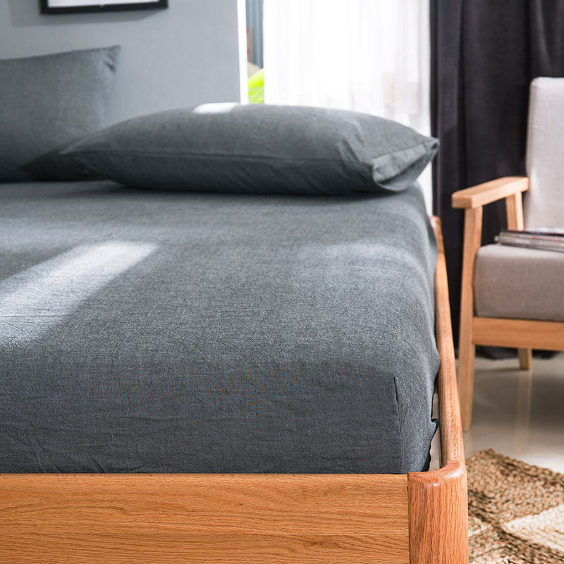 全棉床笠加高单件纯棉0.9/1.2/1.5米1.8m1.35床罩床垫保护套定做