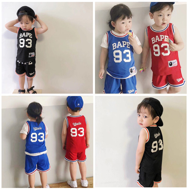 儿童运动服背心短裤套装速干透气中小男女童宝宝夏装篮球服2020新,童装/婴儿装/亲子装,套装,淘宝优惠券,粉丝福利购,淘宝优惠卷