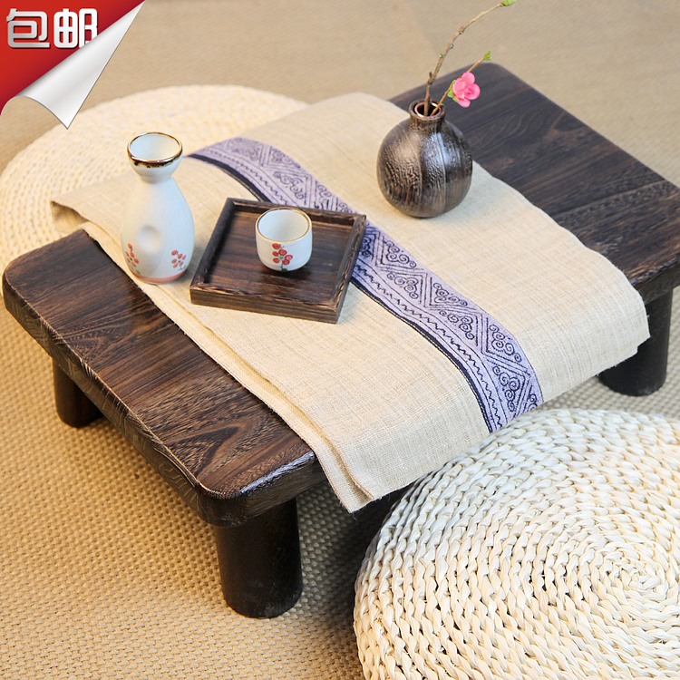 飘窗桌子小茶几简约日式实木炕桌榻榻米桌子矮桌茶桌阳台茶几炕几