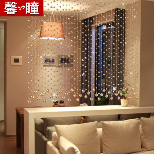 珠帘水晶隔断客厅玄关卧室卫生间门帘帘子半家用网红帘装饰免打孔