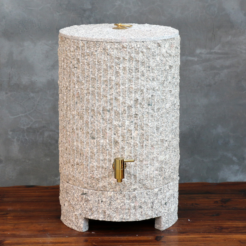 麦饭石水缸水桶滤水器家用饮水机储水罐茶水桶客厅凉冷水壶带龙头