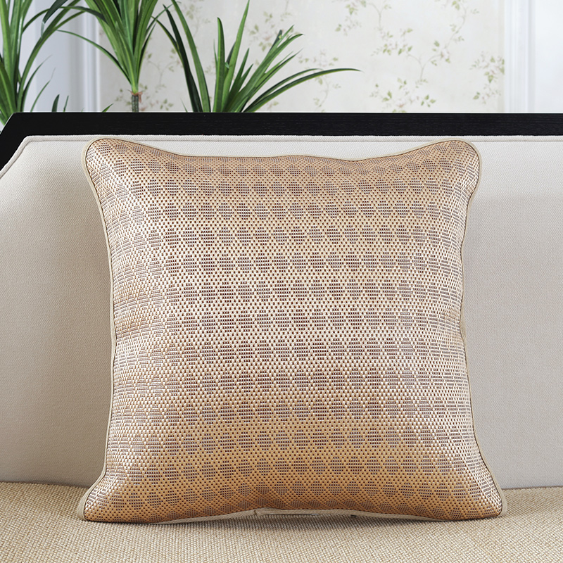 夏季冰藤凉席靠垫套办公室靠枕靠背垫套夏天沙发凉席X抱枕套不含