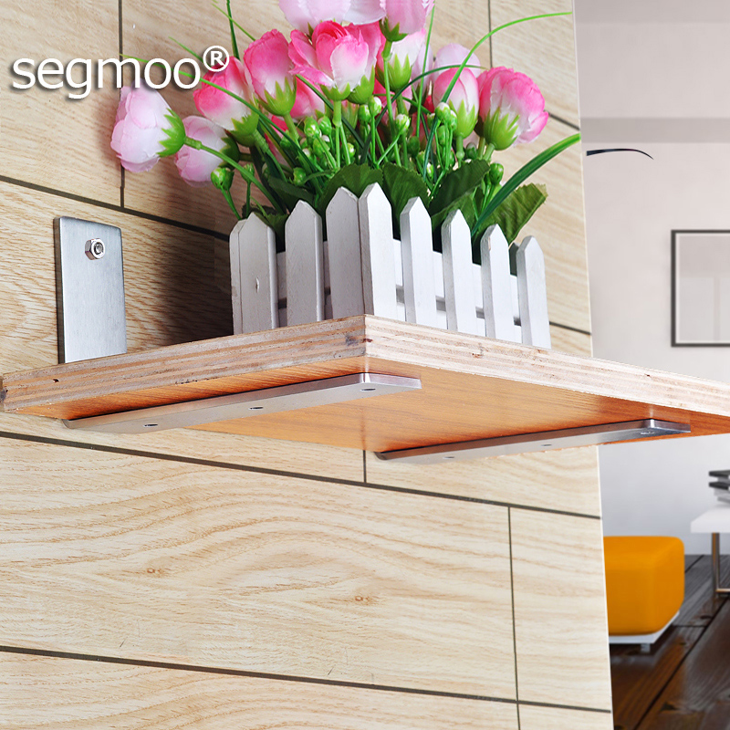 承重304不锈钢墙上三角支架x层板90度托架书架支撑架隔板搁板壁挂