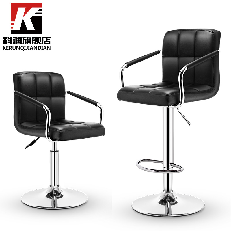 吧台椅家用d吧椅升降高凳子靠背高脚凳前台椅子收银台酒吧吧凳简